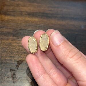 Kendra Scott Gold Oval Stud Earrings